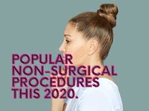 Non-Surgical, also often called Non-Invasive, are cosmetic procedures that are done with minimal downtime and without going under the knife.